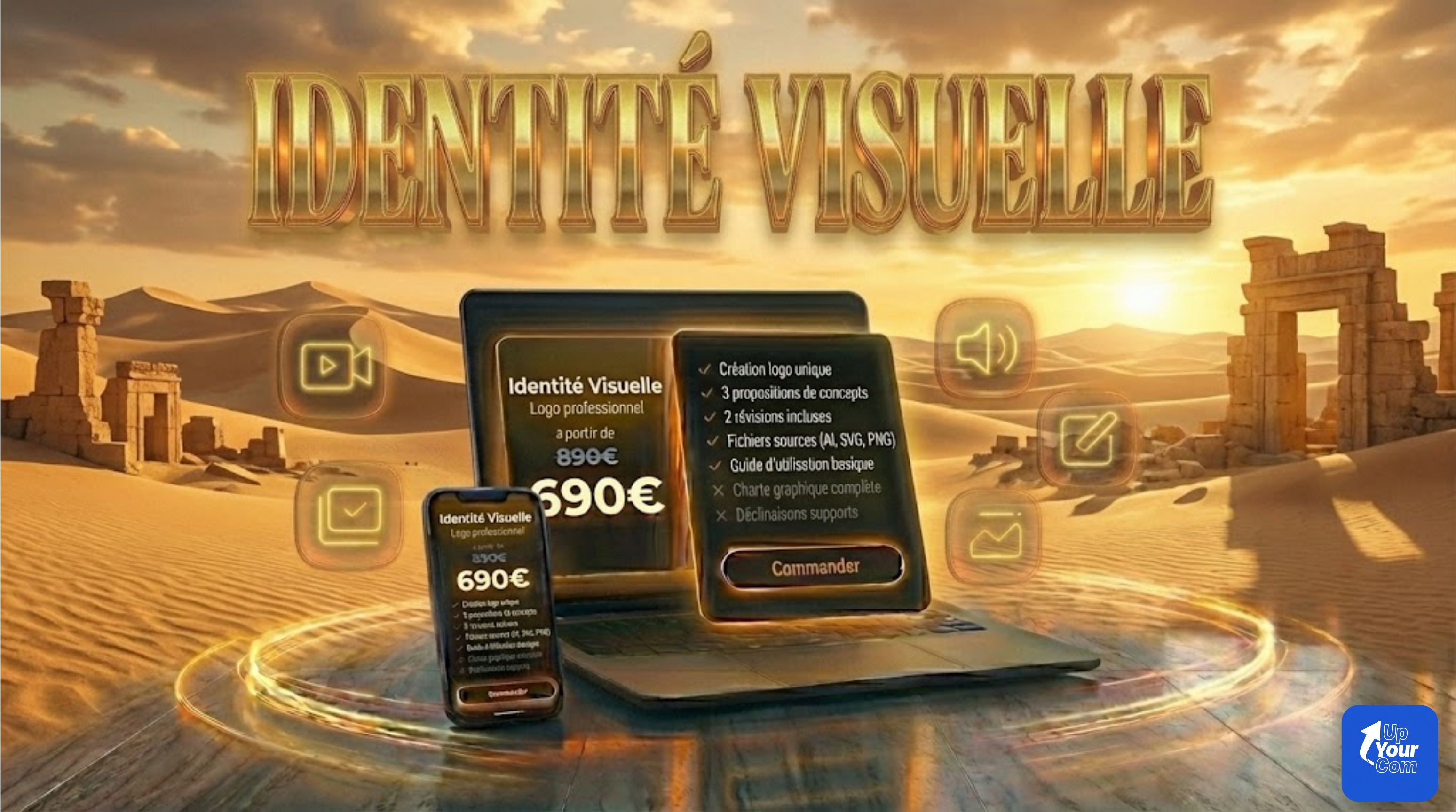 Pack Identité Visuelle - Logo professionnel